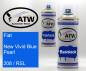 Preview: Fiat, New Vivid Blue Pearl, 208 / RSL: 400ml Sprühdose + 400ml Klarlack - Set, von ATW Autoteile West.